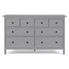 Комод 8 ящиков Кымор Hemnes (Цвет Серый)
