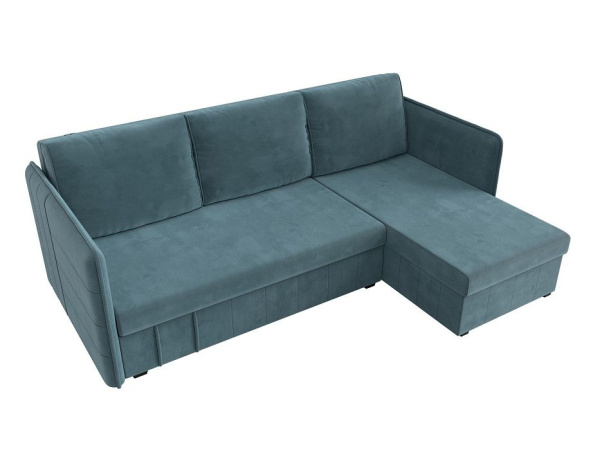 Диван угловой Слим правый угол Велюр