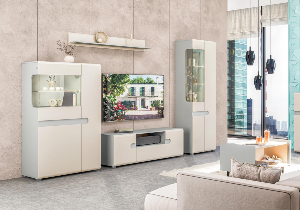 Шкаф с витриной Леонардо МН-026-01