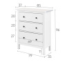 Комод 3 ящика MINI Кымор Hemnes