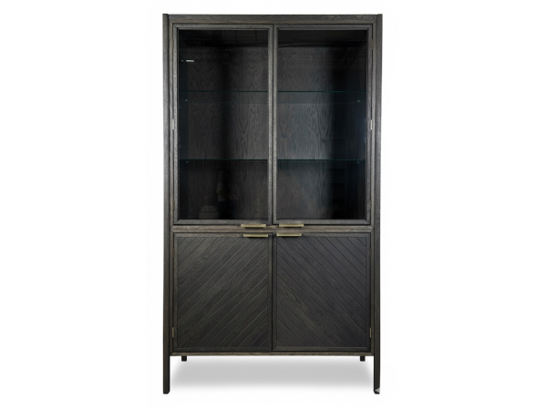 Витрина ART-DECO двухдверная (Дуб Венге)