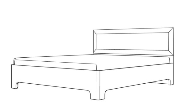 Кровать двуспальная 1 Парма Нео