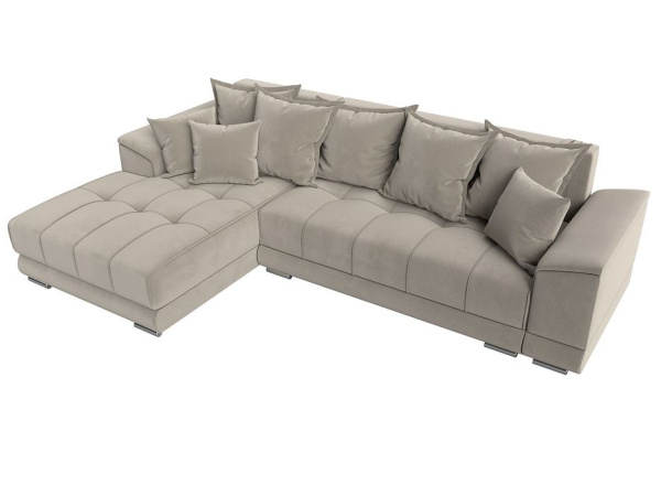 Диван угловой НордСтар левый угол Микровельвет