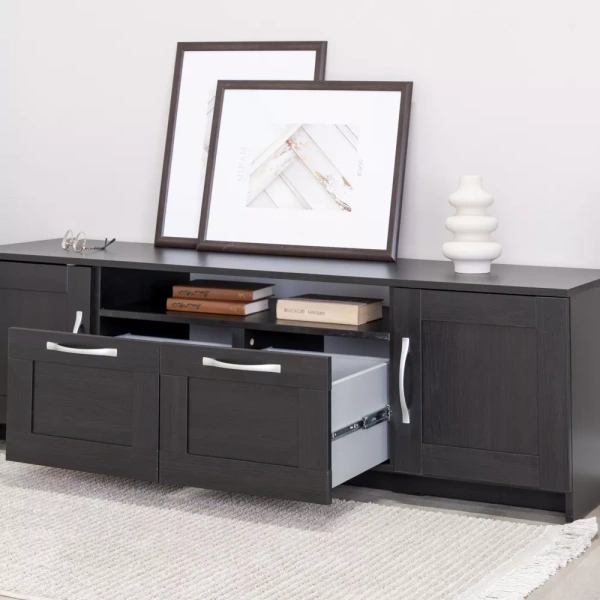 ТВ-тумба СИРИУС напольня широкая с двумя ящиками