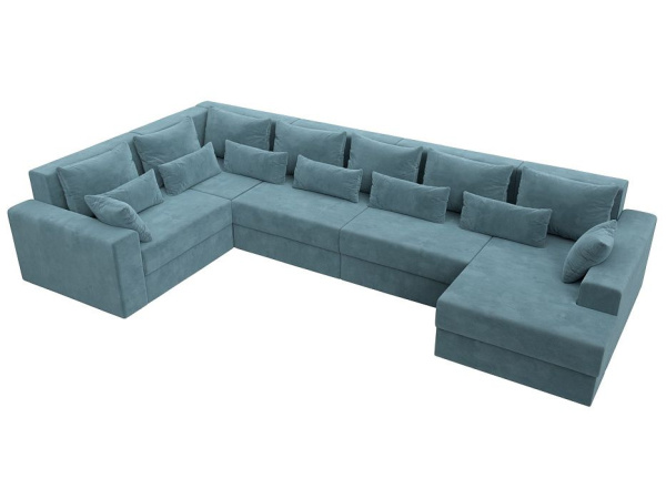 Диван П-образный Майами правый угол Велюр