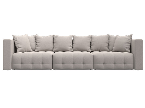 Диван прямой Лига-052 НПБ Лонг Замша (JOLY 05 бежевый)