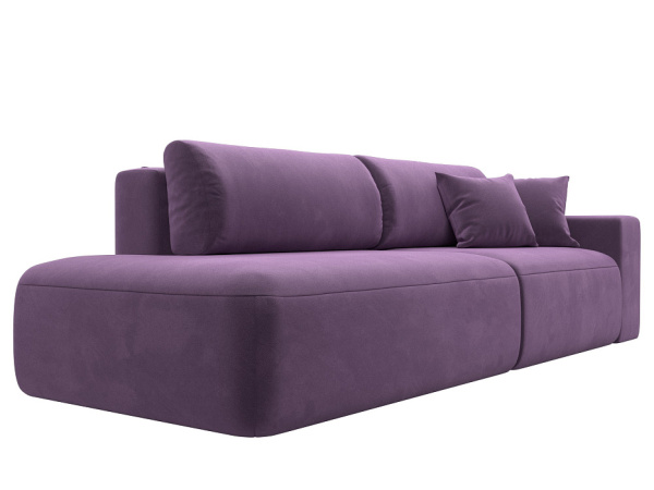 Диван прямой Лига-036 НПБ Модерн подлокотник справа Микровельвет