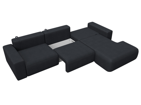 Диван угловой Лига-036 НПБ Классик Лонг правый угол Замша