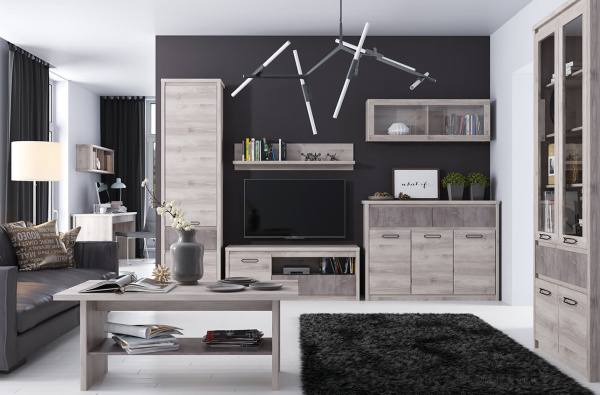 Шкаф с витриной 2V2D1S JAZZ