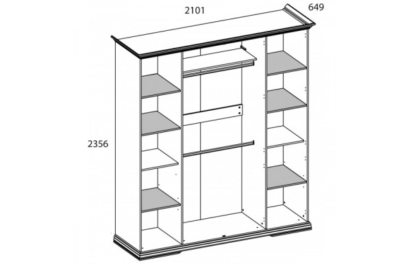 Корпус шкафа SEVILLA 4DG