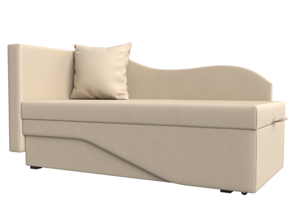 Кушетка Гармония левая Экокожа (Бежевый)