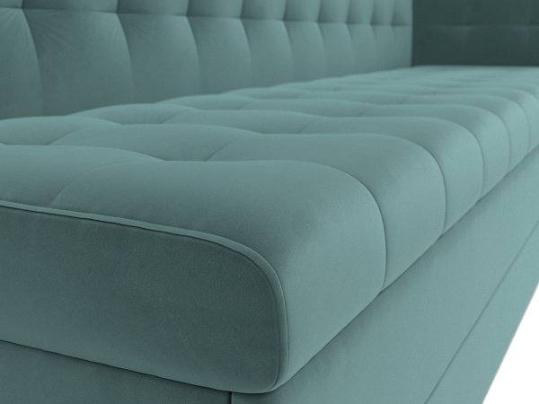 Диван кухонный прямой Бриз с углом справа Велюр