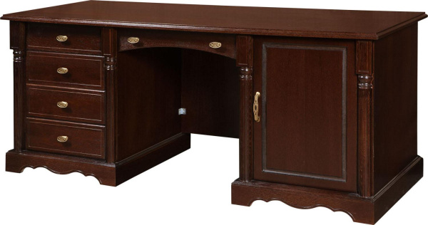 Стол письменный 2т Паола БМ2.671.2.47(2171) (Горячий шоколад)