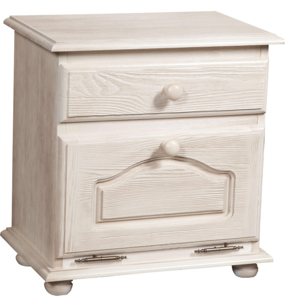 Тумба прикроватная Лотос БМ2.701.1.28(1093) (Брашированный крем)