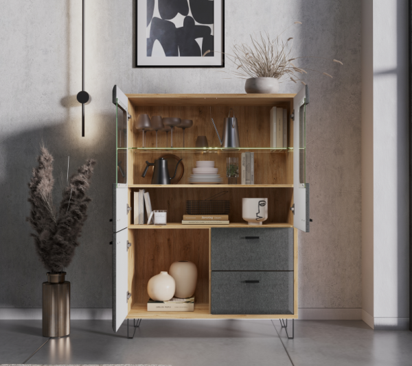 Тумба GRACE KOM2W1D2S с подсветкой