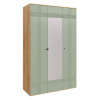 Шкаф распашной трехдверный Вега Саксония (Серо-зеленый)