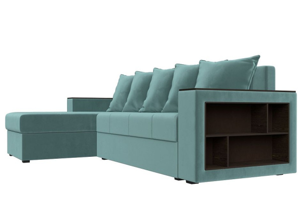 Диван угловой Дубай Лайт левый угол Велюр