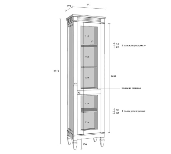 Стеллаж Ольса 110/000 (П/Л)