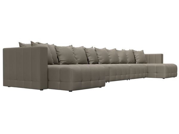 Диван П-образный Лига-052 НПБ МегаЛонг Экокожа