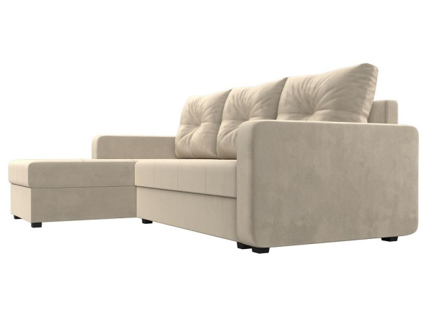 Диван угловой Ливерпуль Лайт левый угол Микровельвет