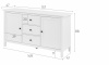Комод 2 двери 3 ящика Кымор Hemnes