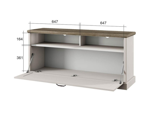 Тумба RTV 1D2N TOSCANA NEW
