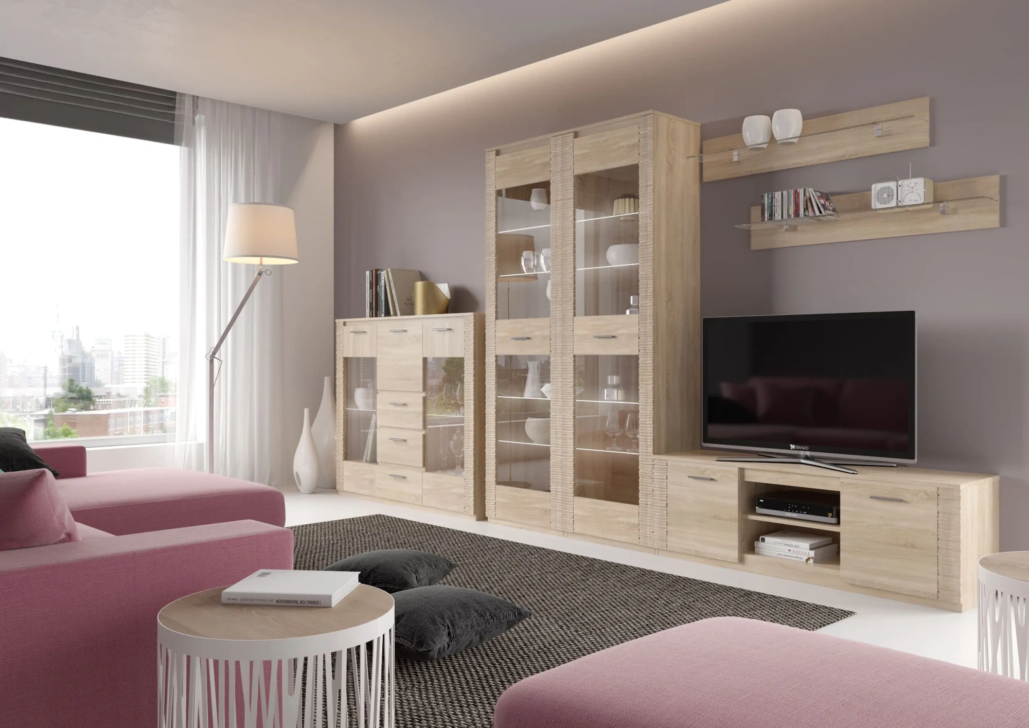 Модульная гостиная Элана композиция 1