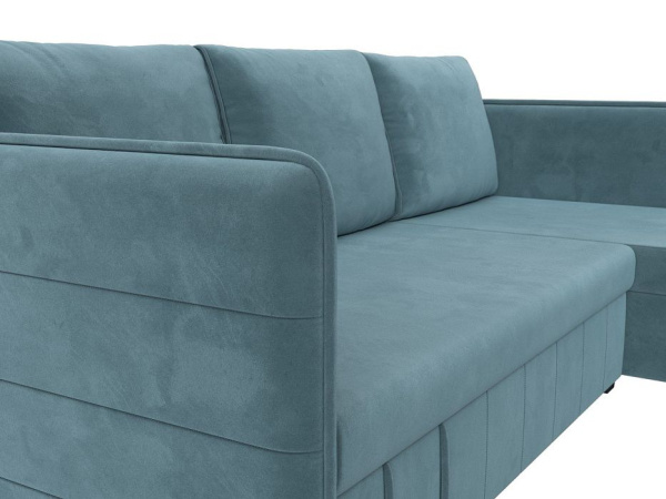 Диван угловой Слим правый угол Велюр