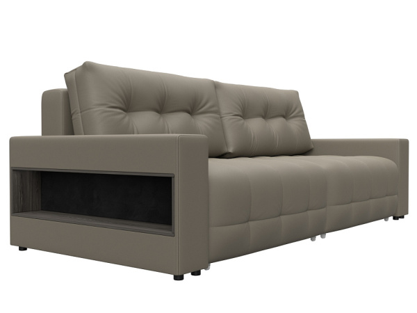 Диван прямой с полками Лига-053 НПБ Экокожа