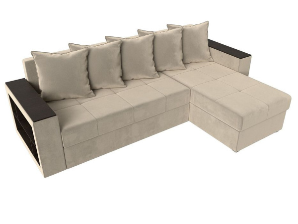 Диван угловой Дубай Лайт правый угол Микровельвет