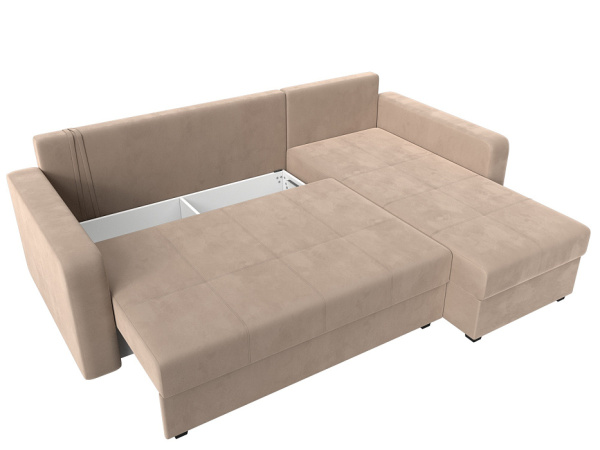 Диван угловой Ливерпуль Лайт правый угол Велюр