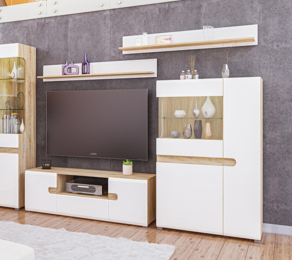 Шкаф с витриной Леонардо МН-026-03