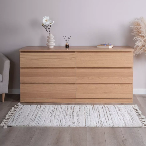 Комод Варма Прайм 6Д дуб беленый