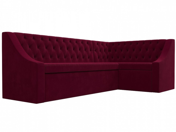 Диван кухонный угловой Мерлин правый угол Микровельвет