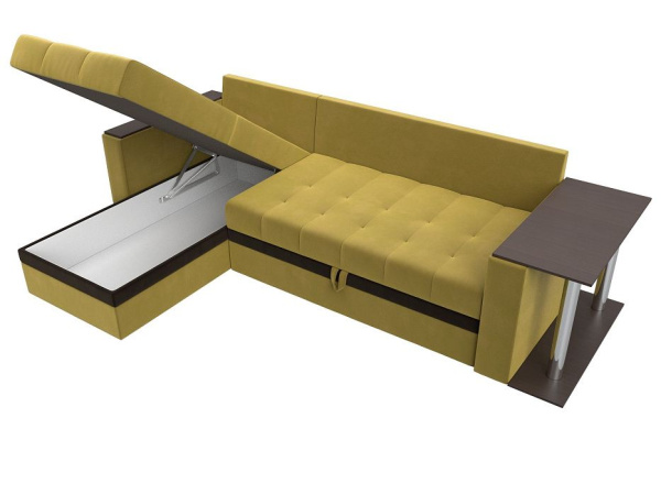 Диван угловой Атланта М левый угол Микровельвет