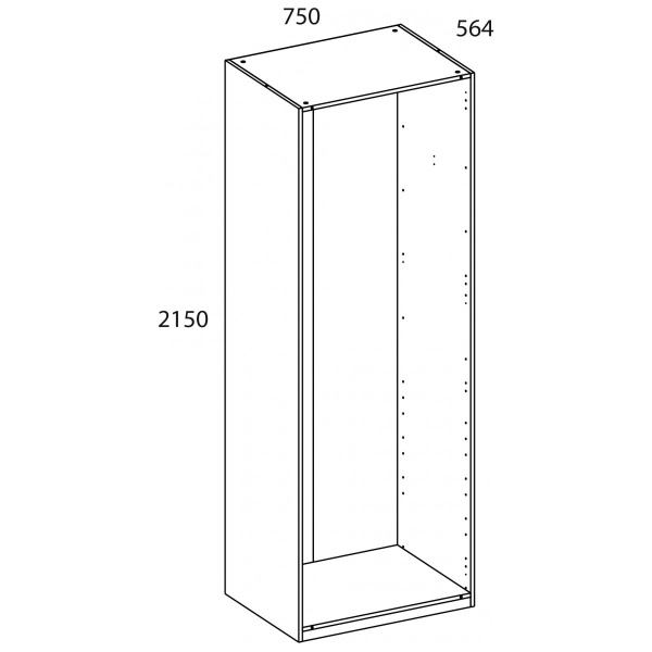 Корпус шкафа TETRA 75/215/56