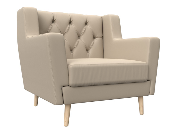 Кресло Брайтон Люкс Экокожа (Бежевый)