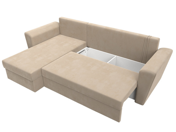 Диван угловой Амстердам Лайт левый угол Велюр