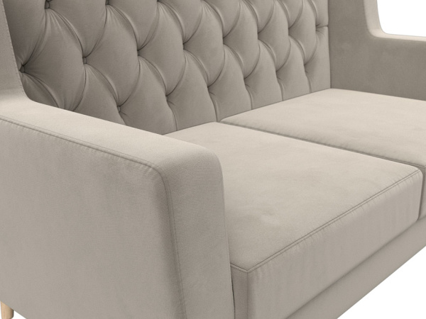 Диван кухонный прямой Брайтон 2 Люкс Микровельвет