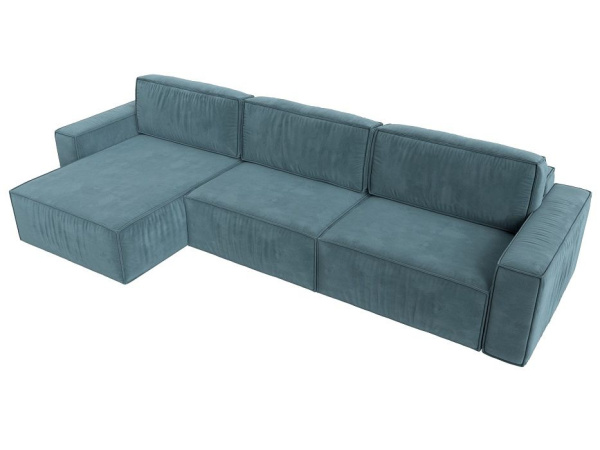 Диван угловой Прага Классик лонг левый угол Велюр