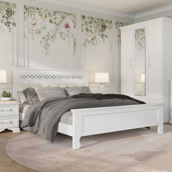 Кровать двуспальная Грация Пуговицы