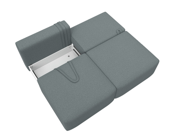 Диван прямой модульный Лига-060 НПБ Рогожка