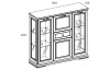Шкаф с витриной 2V2D1S СЕВИЛЛА
