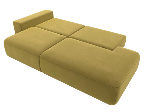 Диван прямой Лига-036 НПБ Модерн подлокотник слева Микровельвет