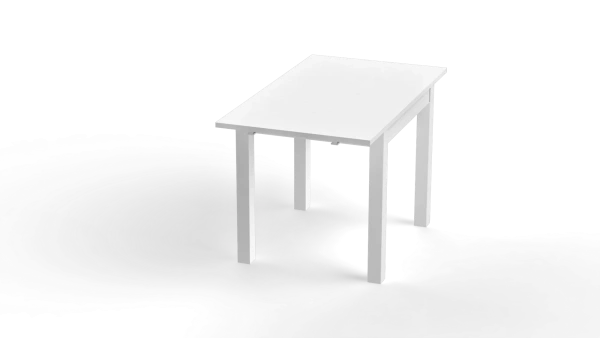 Стол обеденный раскладной ВАРДИГ С 80(120)x70 шпон, ясень белый