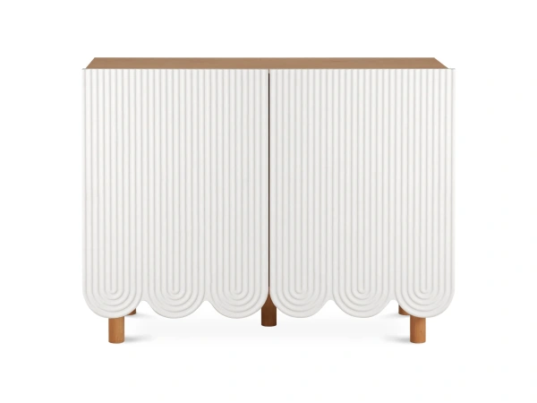 Сервант двухдверный Mira (Цвет Дуб Корбридж/Белый)