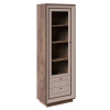 Шкаф-витрина Прато (Таксония шоколадная/ Кофе с молоком)