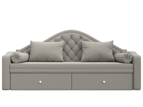 Диван детский прямой Сойер Рогожка (Амур 02 бежевый)