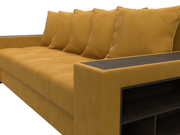 Диван прямой Дубай полки справа Велюр