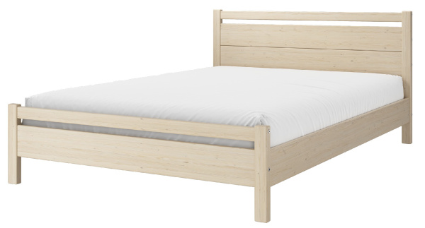 Кровать двуспальная Вероника 1 (1400х2000, цвет БЕЗ ОТДЕЛКИ, кровать двойная)